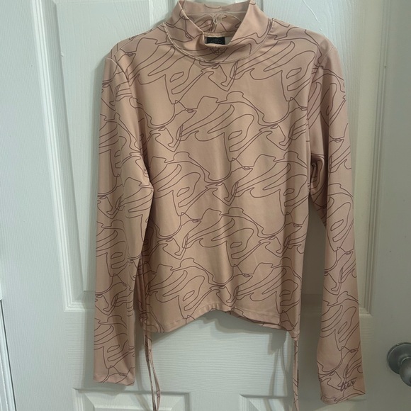 Womens Ruched Crop Top - Picture 4 of 4